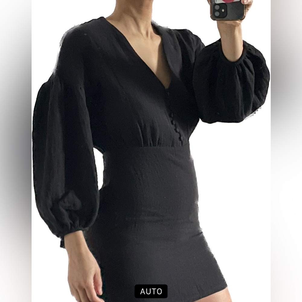 Long sleeve mini dress